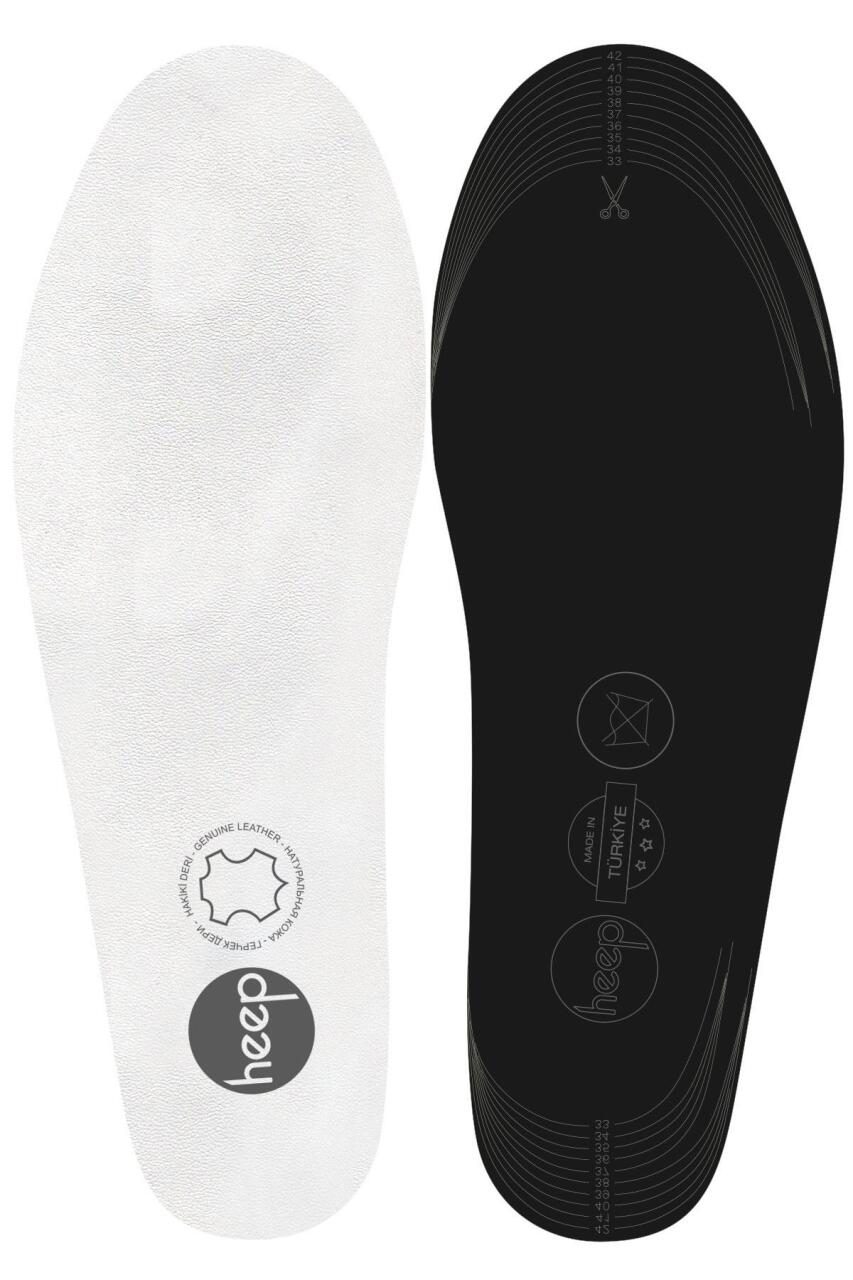 Heep Hakiki Deri Ve Anatomik Beyaz 33-43 Numara Ayakkabı İç Tabanlığı - 1