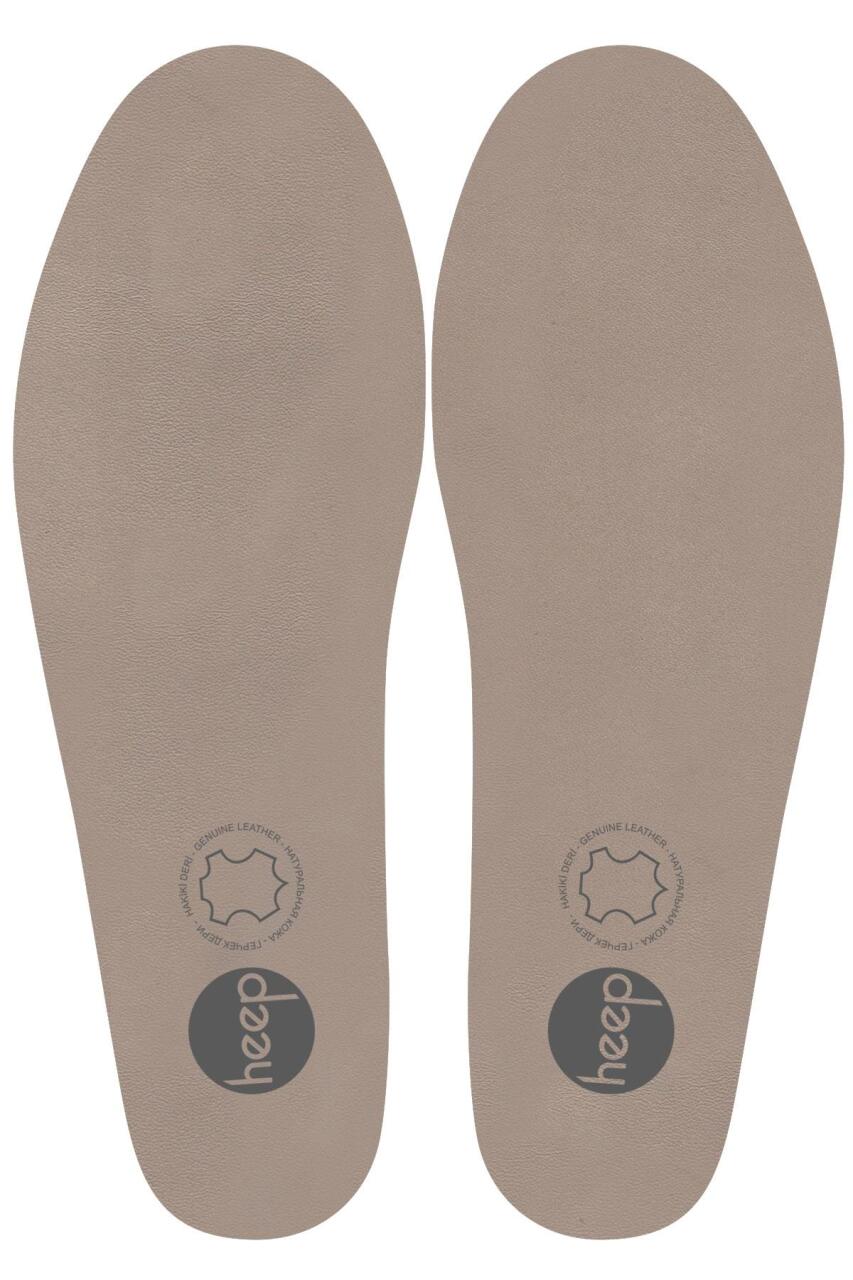 Heep Hakiki Deri Ve Anatomik Bej 33-43 Numara Ayakkabı İç Tabanlığı - 2