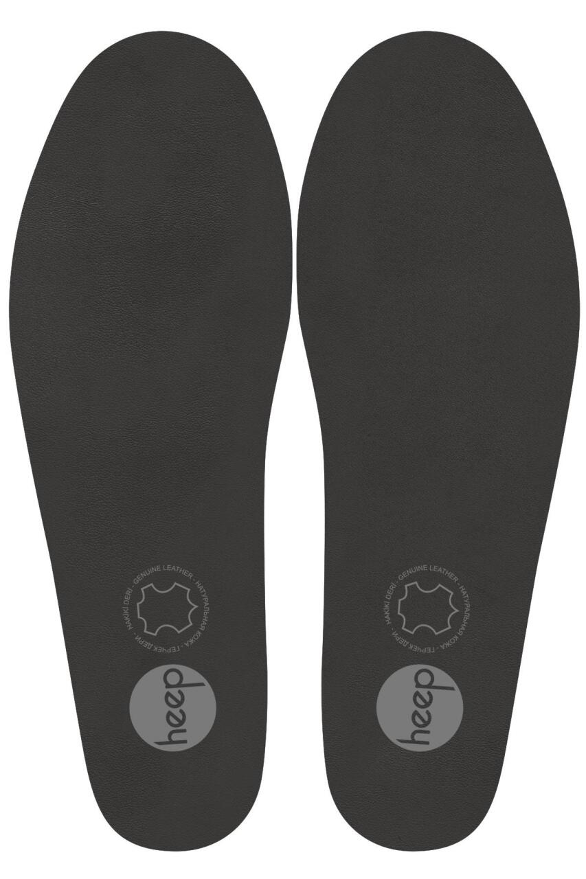 Heep Hakiki Deri Ve Anatomik Gri 33-43 Numara Ayakkabı İç Tabanlığı - 2
