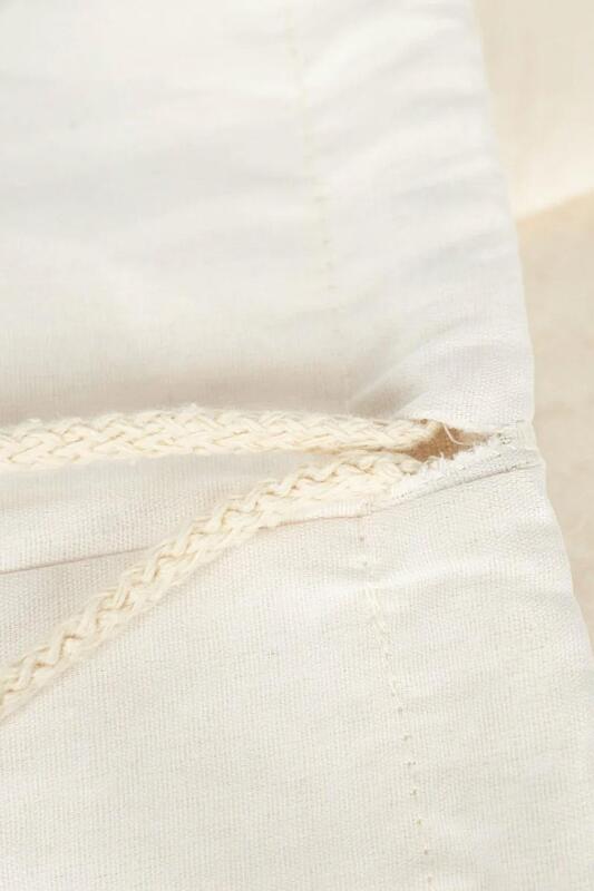 Heep Krem 35x40 cm Unisex Ham Bez Büzgülü Sırt Ayakkabı Çantası - 4