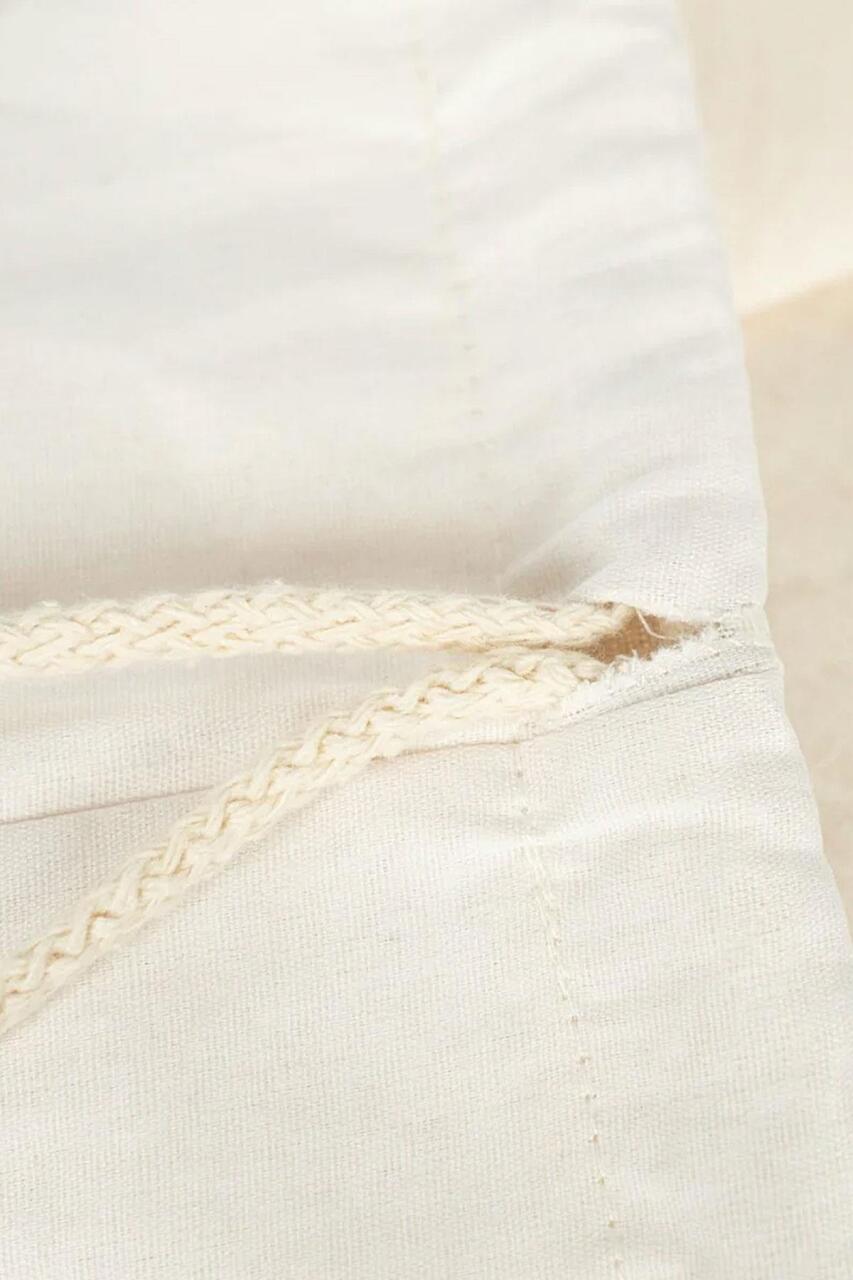 Heep Krem 35x40 cm Unisex Ham Bez Büzgülü Sırt Ayakkabı Çantası - 4