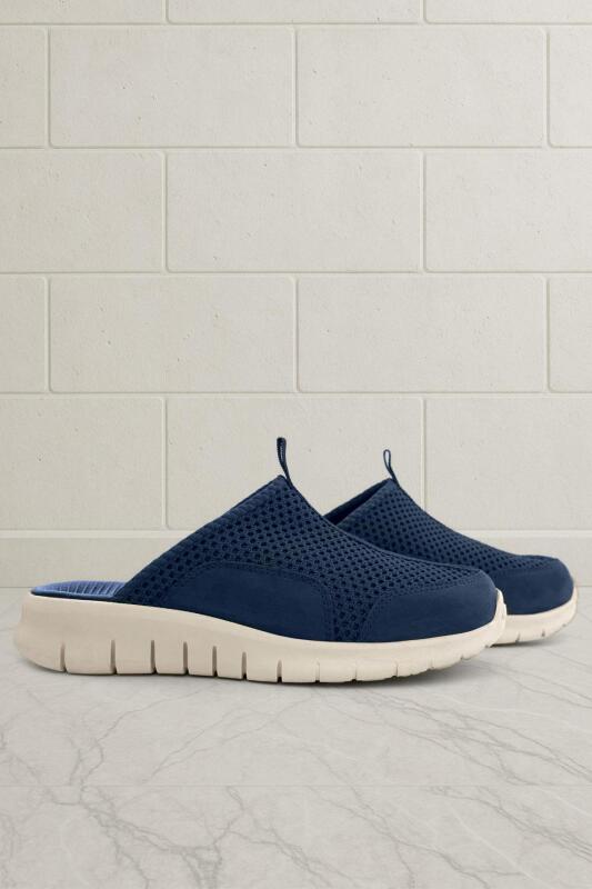 Heep Medikal Lacivert Krem Tabanlı Comfort Spor Terlik - Heep