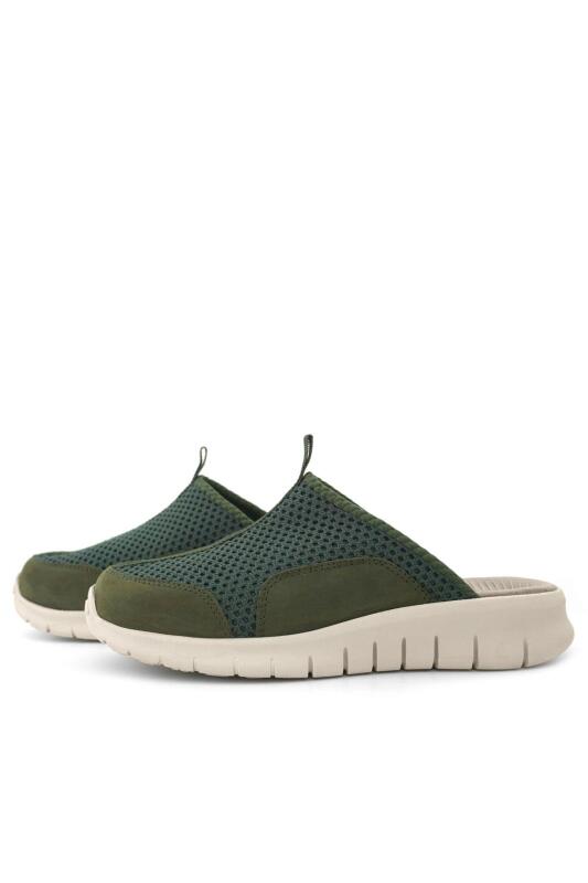 Heep Medikal Haki Yeşil Krem Tabanlı Comfort Spor Terlik - 6