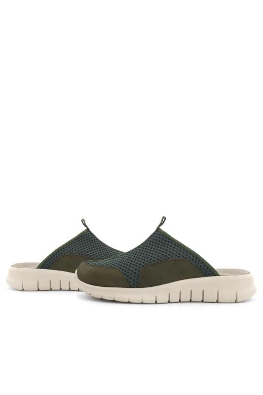 Heep Medikal Haki Yeşil Krem Tabanlı Comfort Spor Terlik - 8