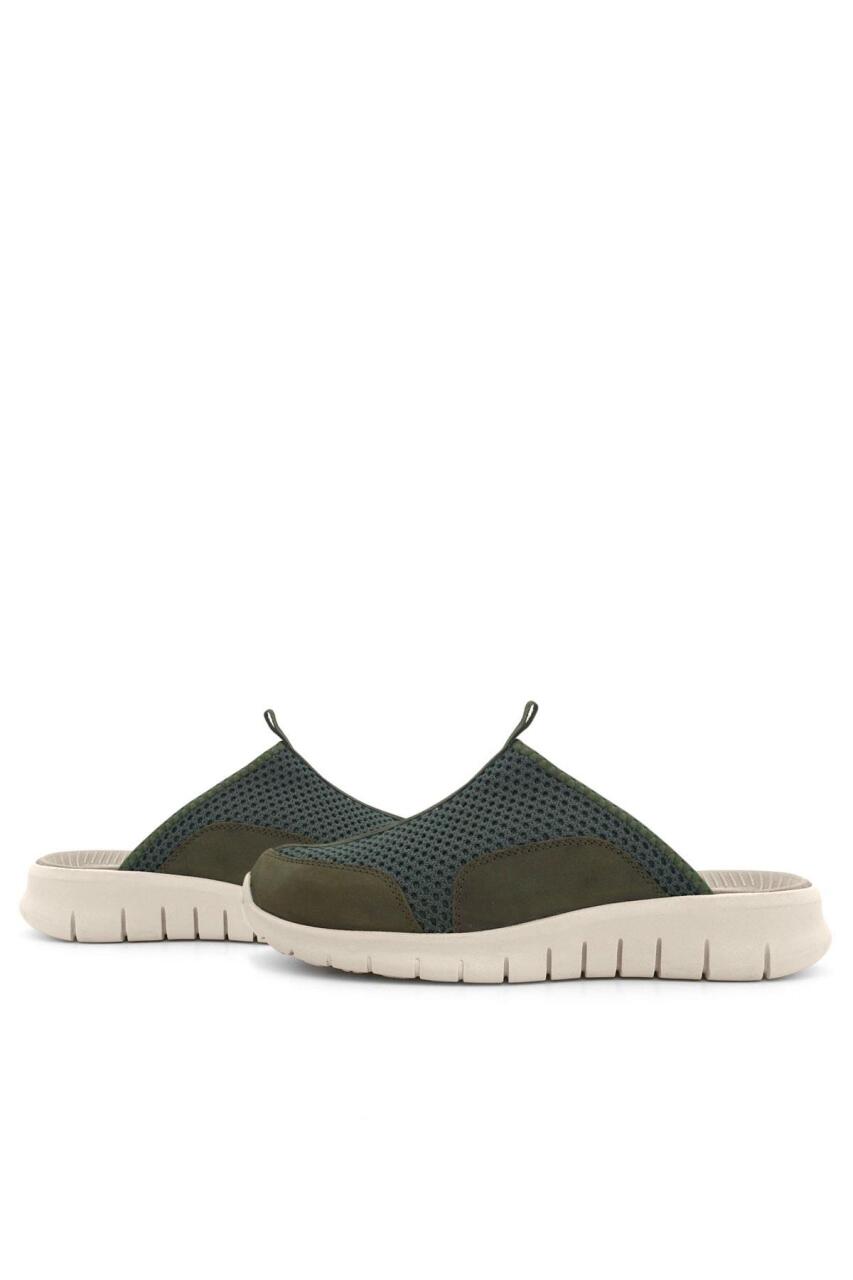 Heep Medikal Haki Yeşil Krem Tabanlı Comfort Spor Terlik - 8