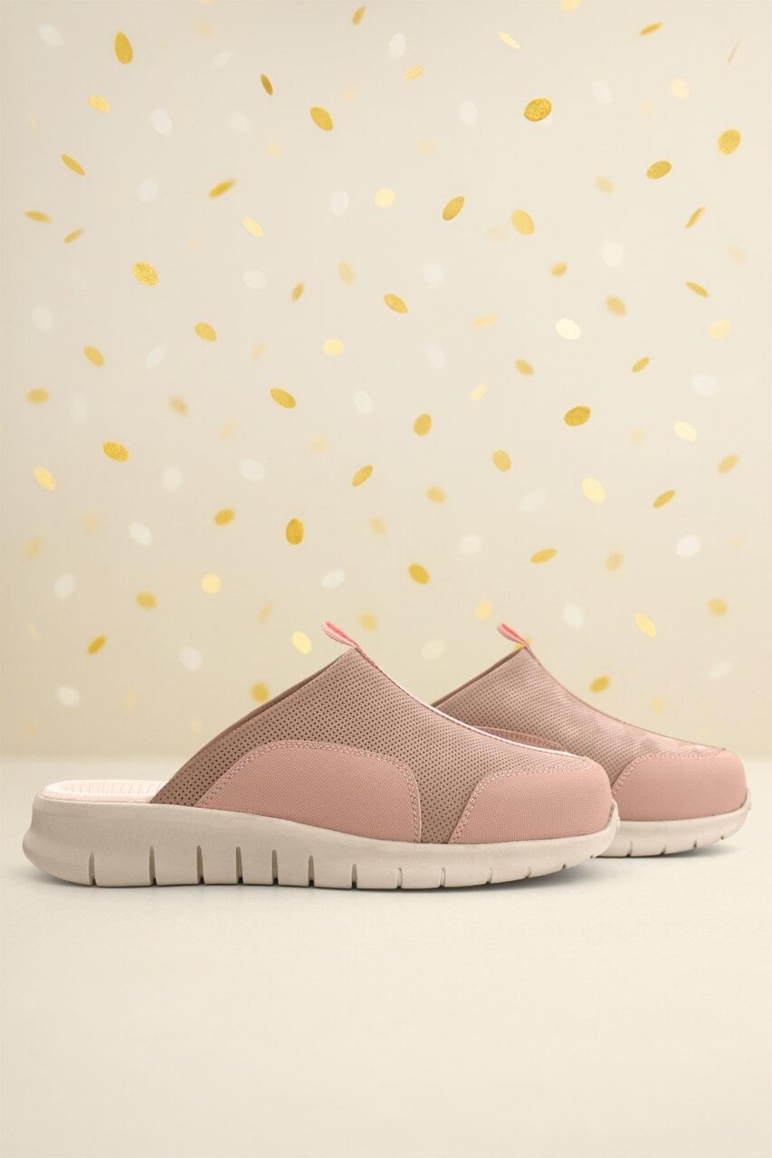 Heep Medikal Hakiki Deri Pudra Comfort Krem Tabanlı Spor Terlik - 1