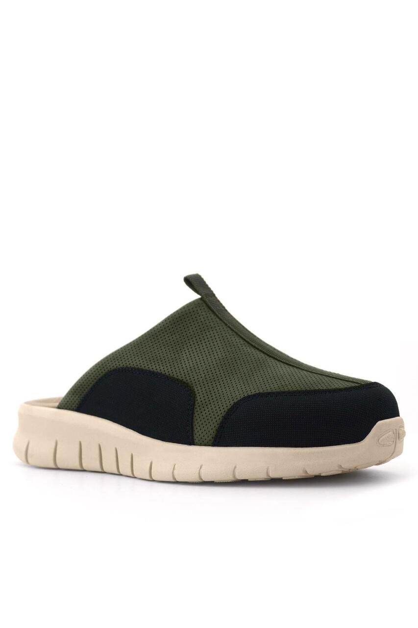 Heep Medikal Hakiki Deri Haki Siyah Krem Tabanlı Comfort Spor Terlik - 2