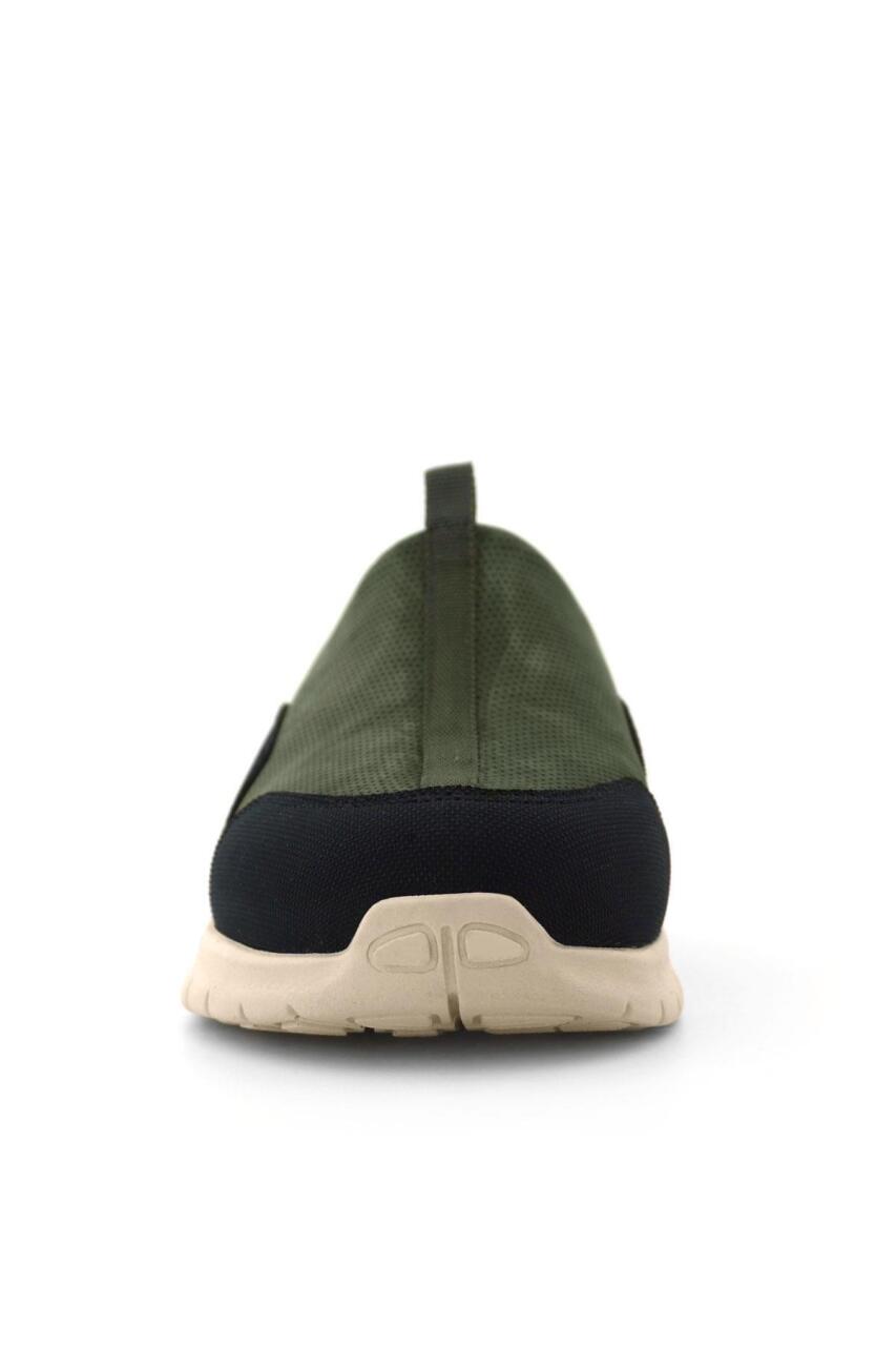 Heep Medikal Hakiki Deri Haki Siyah Krem Tabanlı Comfort Spor Terlik - 4