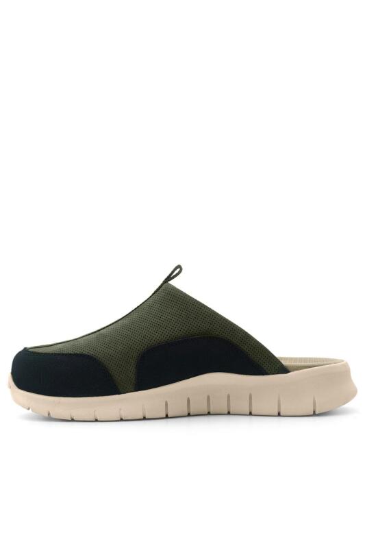 Heep Medikal Hakiki Deri Haki Siyah Krem Tabanlı Comfort Spor Terlik - 5