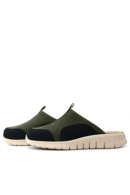 Heep Medikal Hakiki Deri Haki Siyah Krem Tabanlı Comfort Spor Terlik - 6