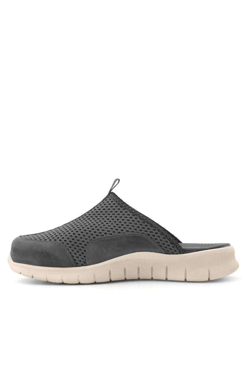 Heep Medikal Koyu Gri Krem Tabanlı Comfort Spor Terlik - 5