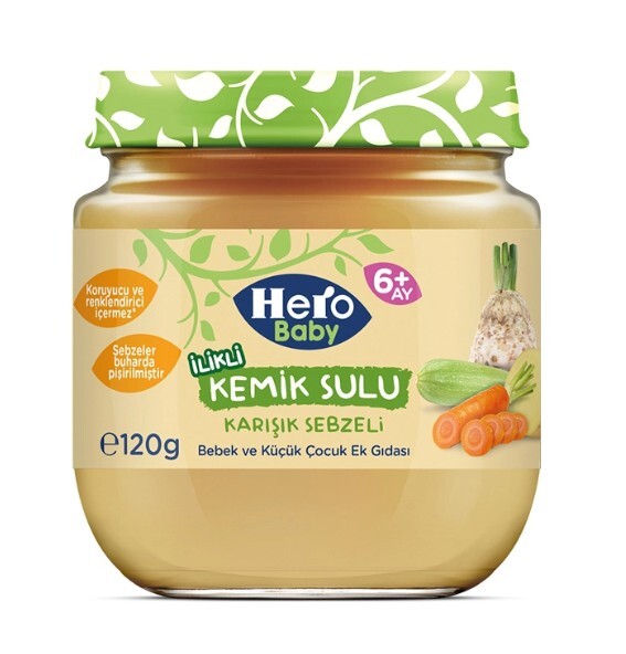 Hero Baby Gourmet Karışık Sebzeli Kavanoz Mama 120 Gr - 1