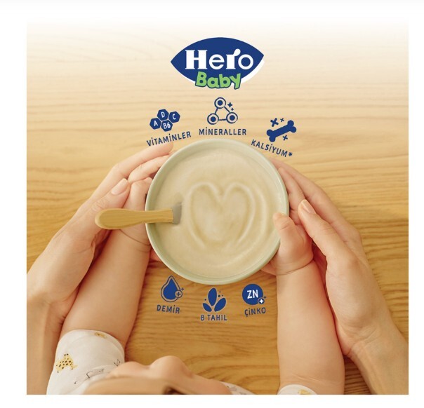Hero Baby Sütlü 8 Tahıllı Peynirli Pekmezli Kaşık Mama 200 Gr - 2