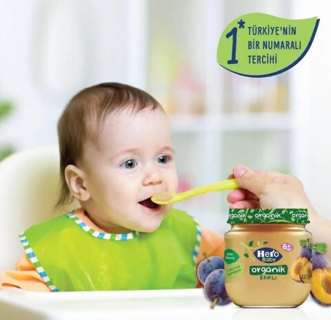 Hero Baby Organik Erik Püresi Kavanoz Mama 120 Gr - 2