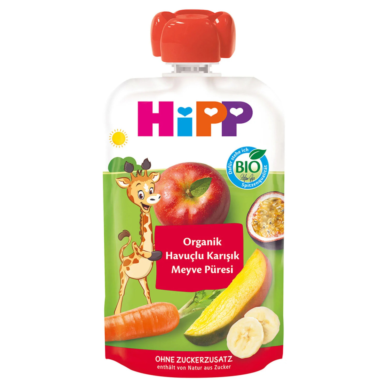 Hipp Organik Havuçlu Karışık Meyve Püresi 100 Gr - 1