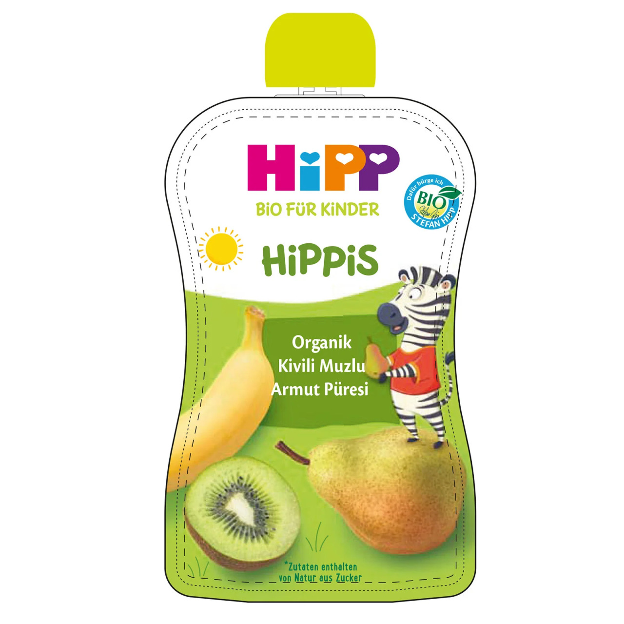 هريس الكيوي والموز والكمثرى العضوي من هيب 100 غرام - 3