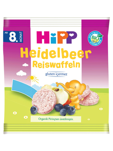 Hipp Organik Yabanmersinli Pirinçli Bebek Gofreti 30 Gr - Hipp