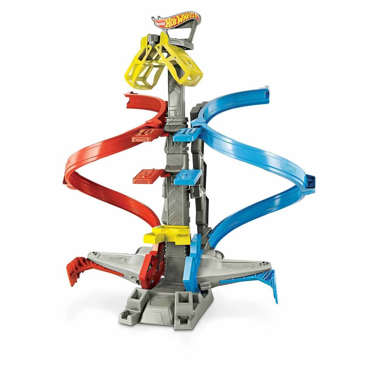 Hot Wheels Dikey Uçuş Heyacanı Yarış Seti GRW39 - 4