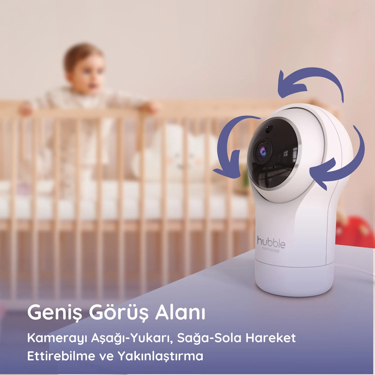 Hubble Nursery View Premium 5 Dijital Bebek Kamerası HBL19 - 4