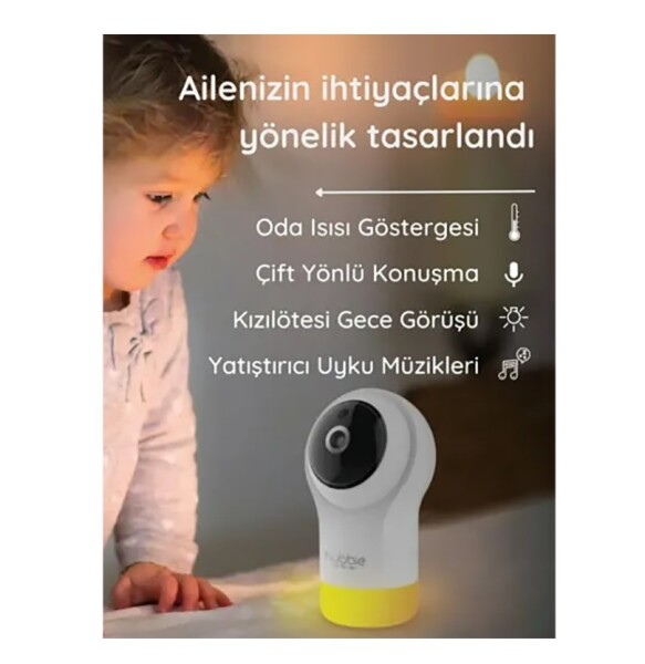 Hubble Glow Full HD Wifi Bebek Kamerası HBL18 - 4