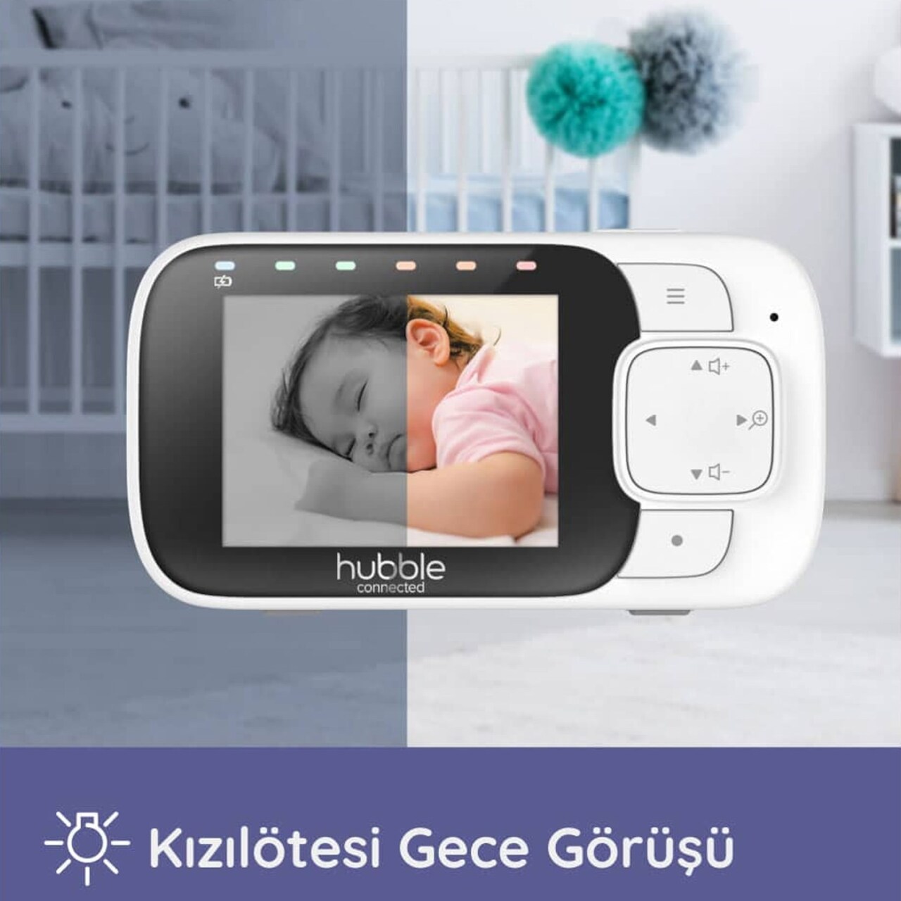 Hubble Nursery View Glow 2.8 Dijital Bebek Kamerası HBL10 - 5