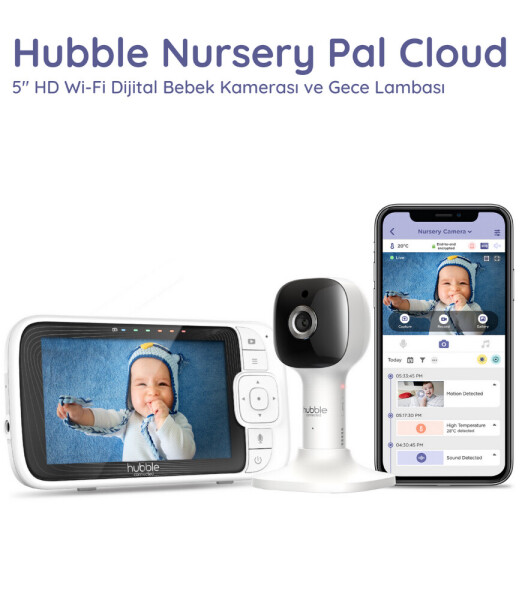 Hubble Nursery Pal Cloud Wifi 5 Dijital Bebek Kamerası HBL12 - 2