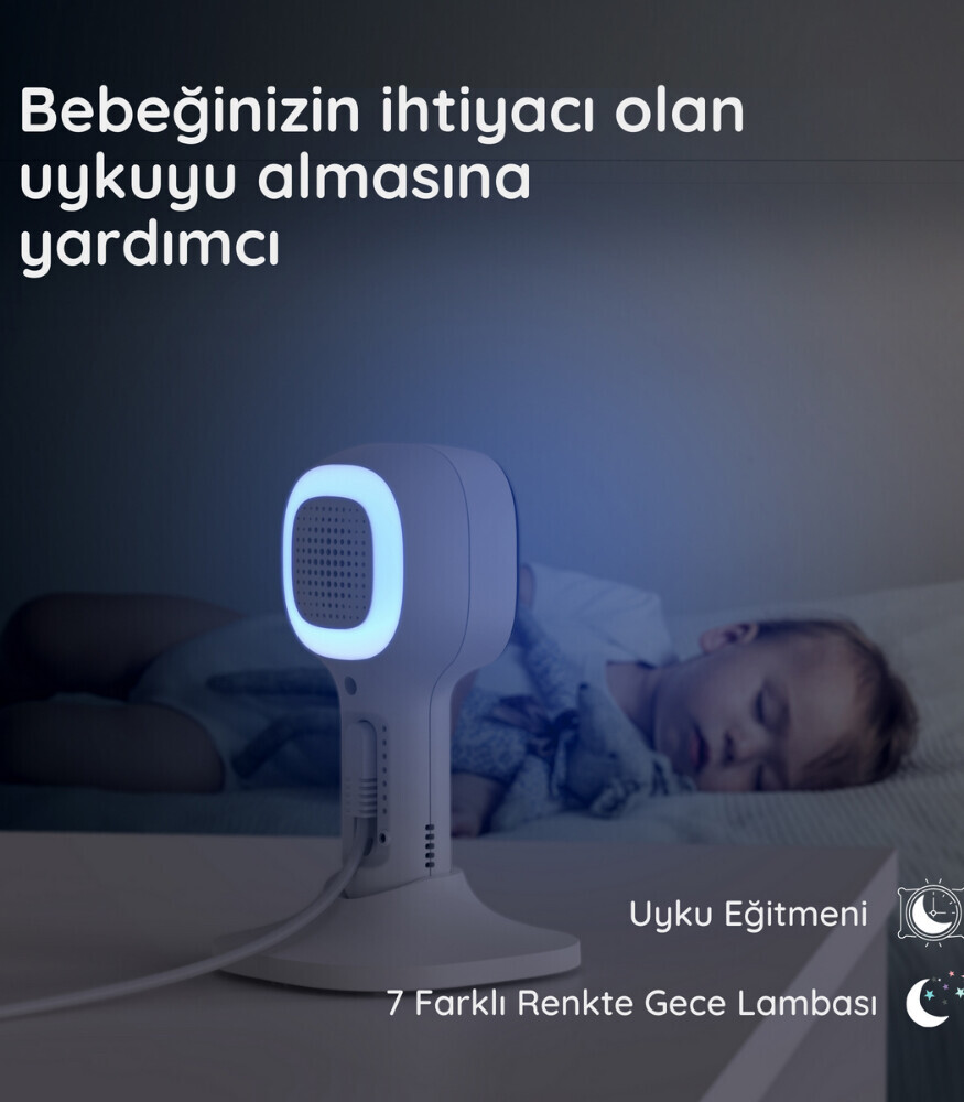 Hubble Nursery Pal Cloud Wifi 5 Dijital Bebek Kamerası HBL12 - 5