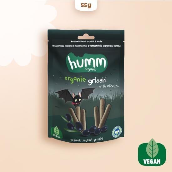 Humm Organik Vegan Zeytinli Grissini 55 Gr - 1