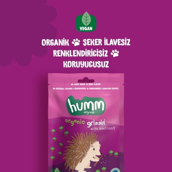 Humm Organik Vegan Pancarlı Grissini 55 Gr - 2