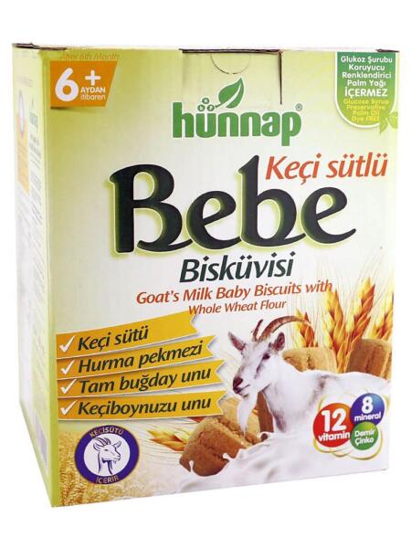 Hünnap Keçisütlü Vitaminli Bebe Bisküvisi 400 Gr - Hünnap