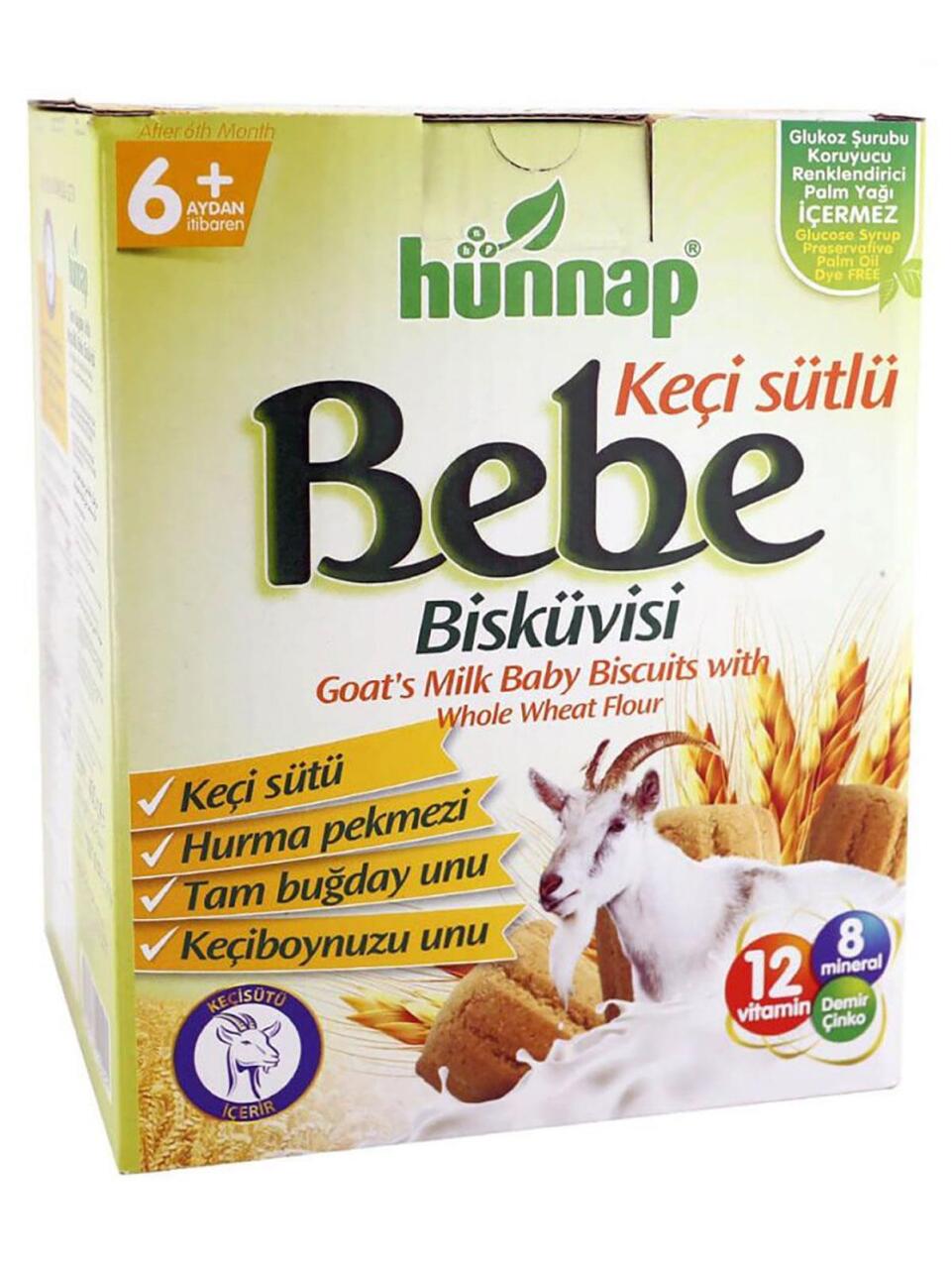 Hünnap Keçisütlü Vitaminli Bebe Bisküvisi 400 Gr - 1
