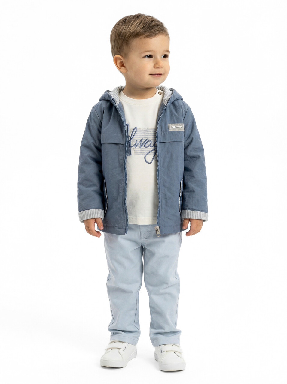 Erkek Çocuk 3'lu Alt Üst Takım 1-5 Yaş 6226 Mavi - 1