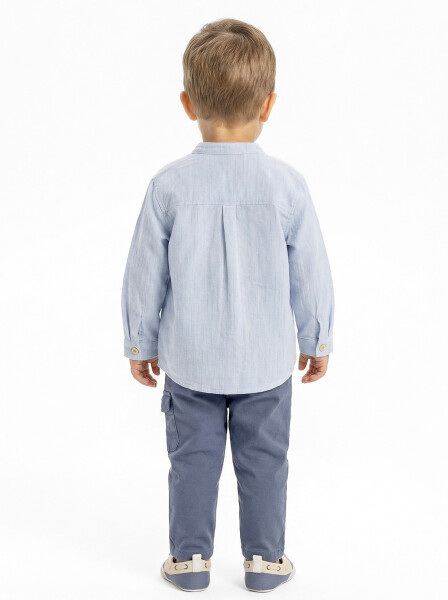 Erkek Çocuk 3'lu Alt Üst Takım 3-12 Ay 1518 Mavi - 4