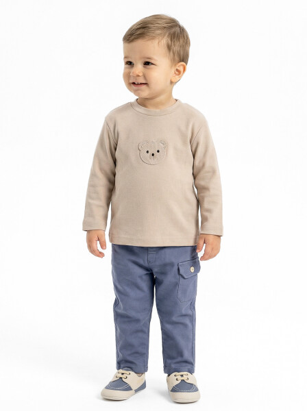 Erkek Çocuk 3'lu Alt Üst Takım 3-12 Ay 1518 Mavi - 5