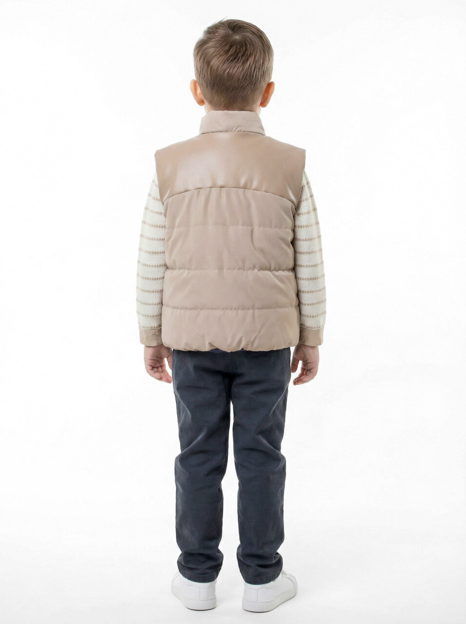 Erkek Çocuk 3'lu Alt Üst Takım 1-5 Yaş 6229 Ekru - Bej - 2