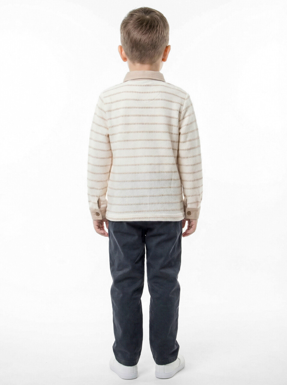 Erkek Çocuk 3'lu Alt Üst Takım 1-5 Yaş 6229 Ekru - Bej - 4