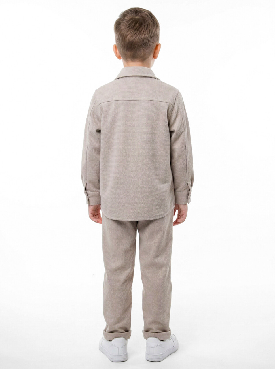 Erkek Çocuk 3'lu Alt Üst Takım 4-8 Ay 6613 Bej - Mavi - 4