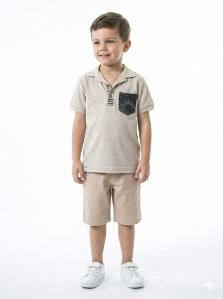 Boy's summer two-piece set (T-shirt + shorts) 4-8 years 6616 - HYPE