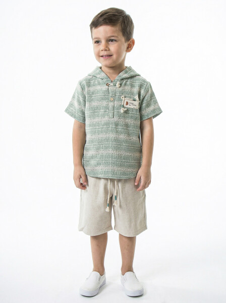 Boy's summer two-piece set (T-shirt + shorts) 4-8 years 6619 - HYPE