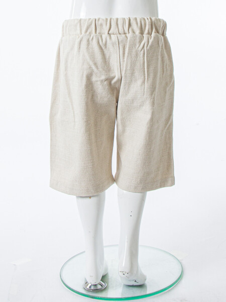 Erkek Çocuk Yazlık 2'li Alt Üst Takım (Tişort + Şort) 4-8 Yaş 6619 Haki - 6