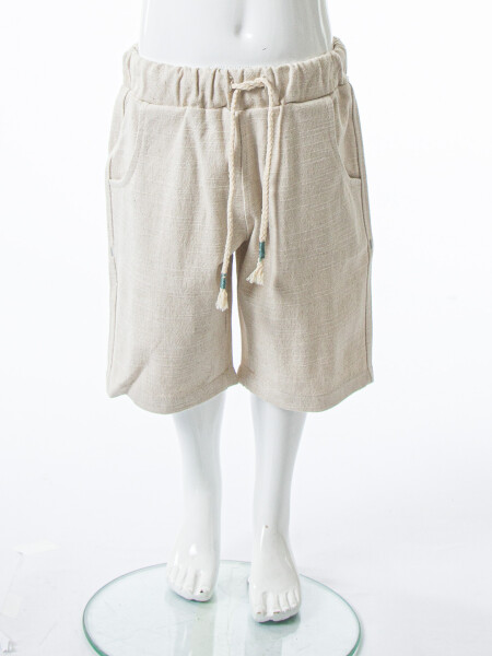 Erkek Çocuk Yazlık 2'li Alt Üst Takım (Tişort + Şort) 4-8 Yaş 6619 Haki - 7