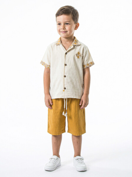 Boy's summer two-piece set (shirt + shorts) 4-8 years 6620 - HYPE