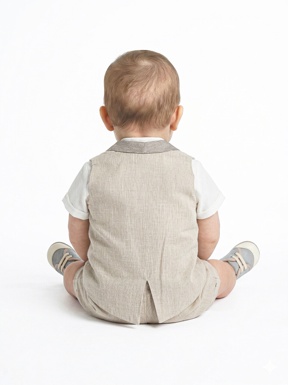 Erkek Çocuk Yazlık Salopet 3-12 Ay 1525 Bej - 2