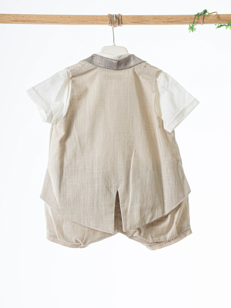 Erkek Çocuk Yazlık Salopet 3-12 Ay 1525 Bej - 4