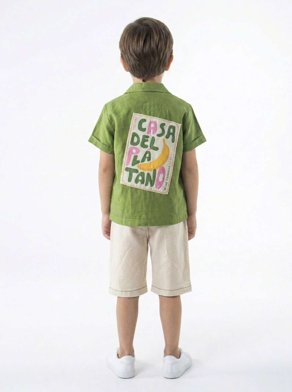 Erkek Çocuk 2'li Yazlık Alt Üst Takım (Tişort + Şort) 4-8 Yaş 6622 Yeşil - 2