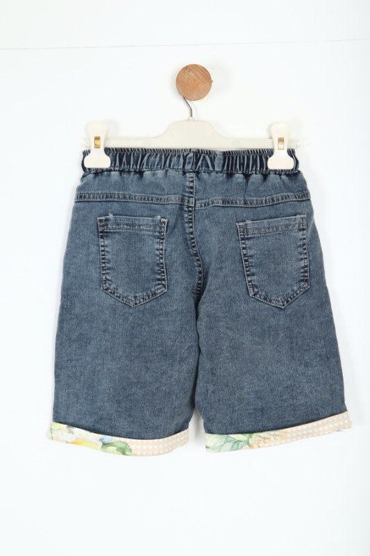 Erkek Çocuk Şort 6-12 Yaş 8262 Mavi - 3