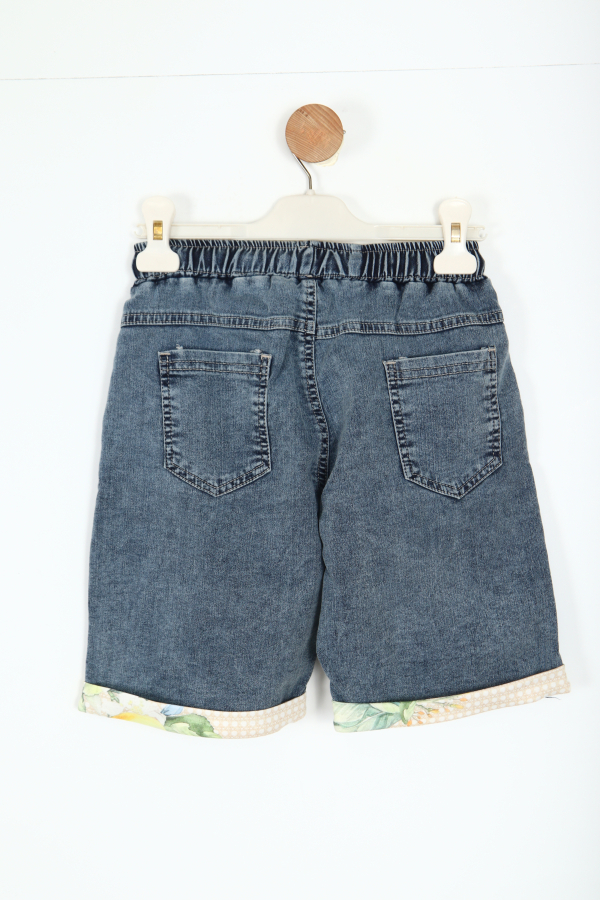 Erkek Çocuk Şort 6-12 Yaş 8262 Mavi - 3