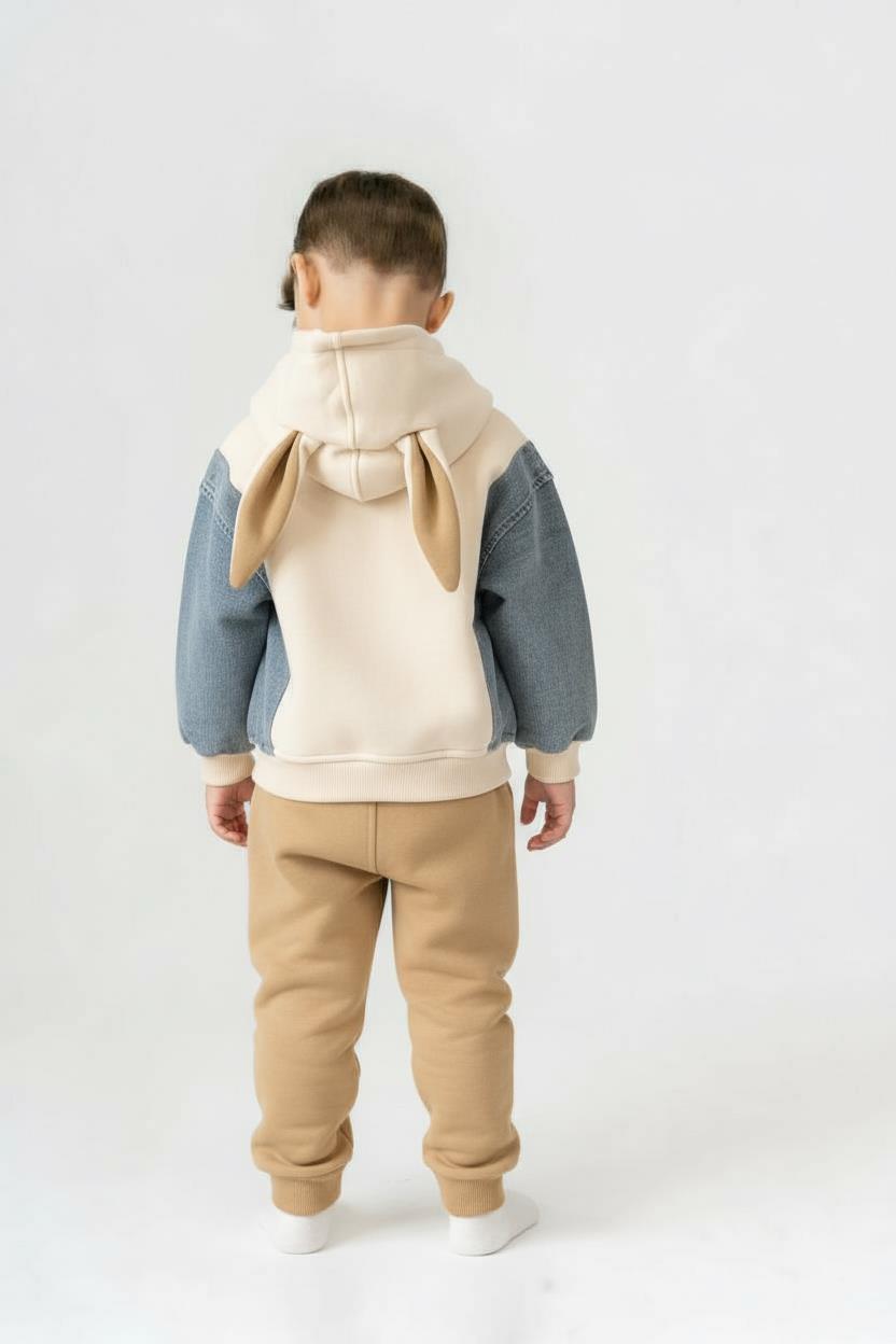 Erkek Çocuk Eşofman Takım 6-36 Ay 7533 Ekru - Mavi - 2