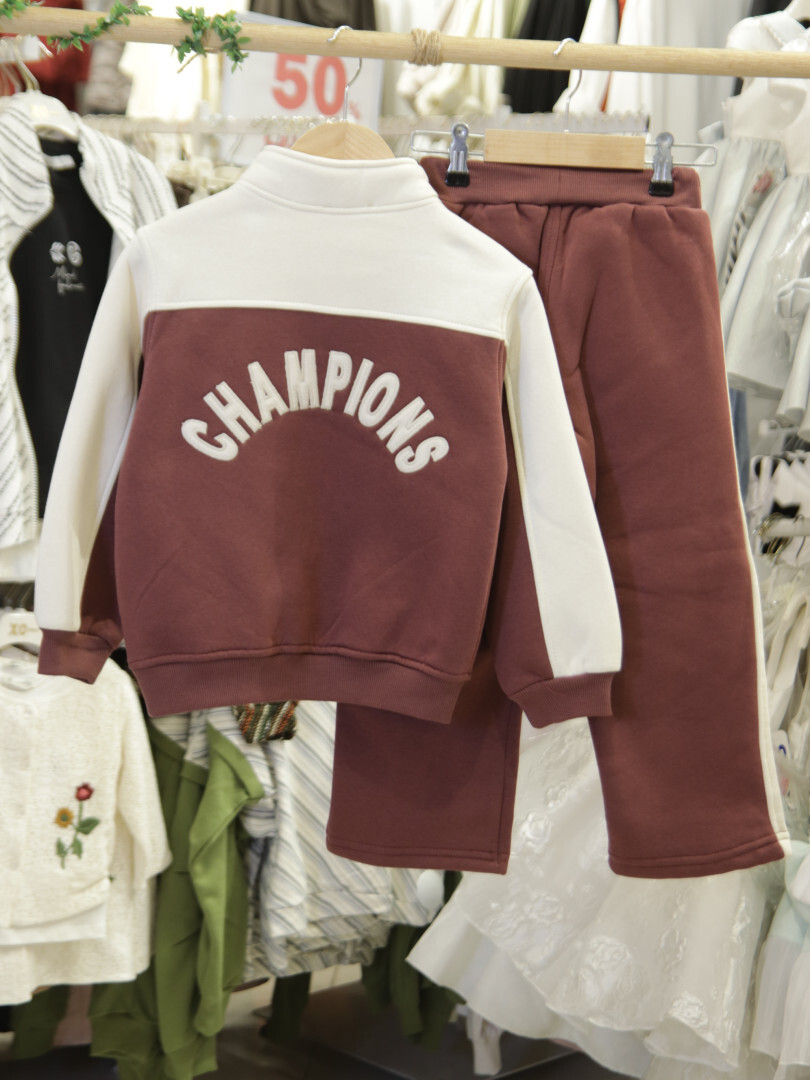 Erkek Çocuk Eşofman Takım 4-8 Yaş 7741 Bordo - 4