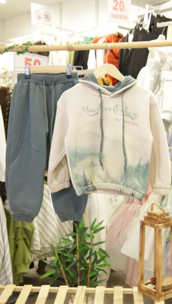 Erkek Çocuk Eşofman Takım 4-8 Yaş 7736 Mint - 3